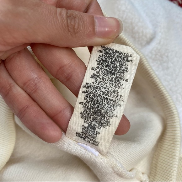 THE GREAT. white / cream Sherpa Sleep Henley top 0 - Picture 15 of 16